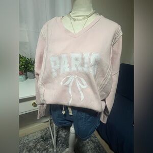 Pink pullover sweater